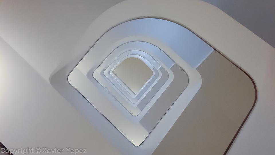 Stairs forming a spiral