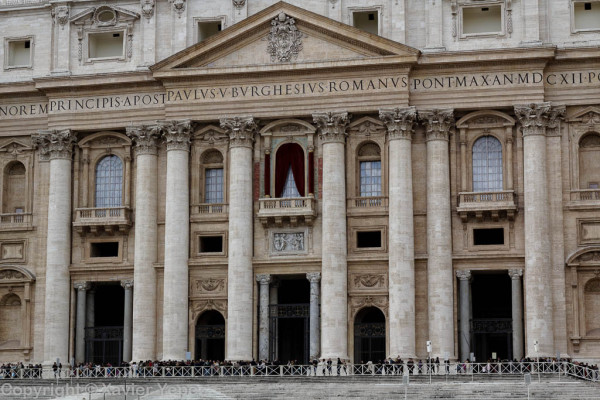 Saint Peter's Square - entrance to Basilica, pre conclave