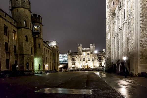 Tower of London at night - near White Tower