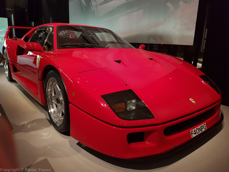 Ferrary F40 at The Design Museum, London